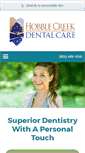 Mobile Screenshot of hobblecreekdentalcare.com