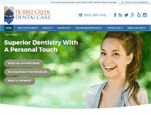 Tablet Screenshot of hobblecreekdentalcare.com